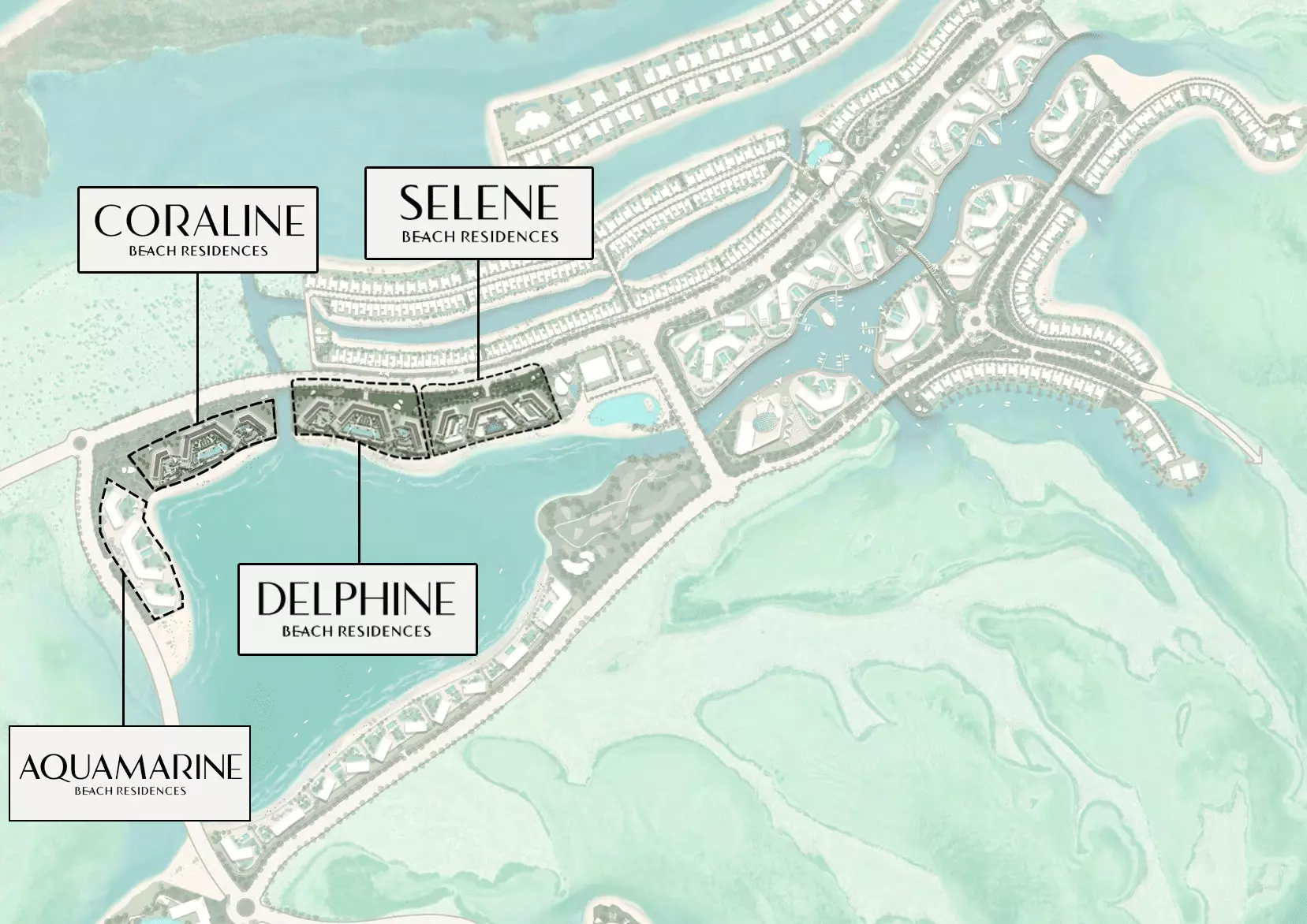 Beach Residences at Siniya Island by Sobha