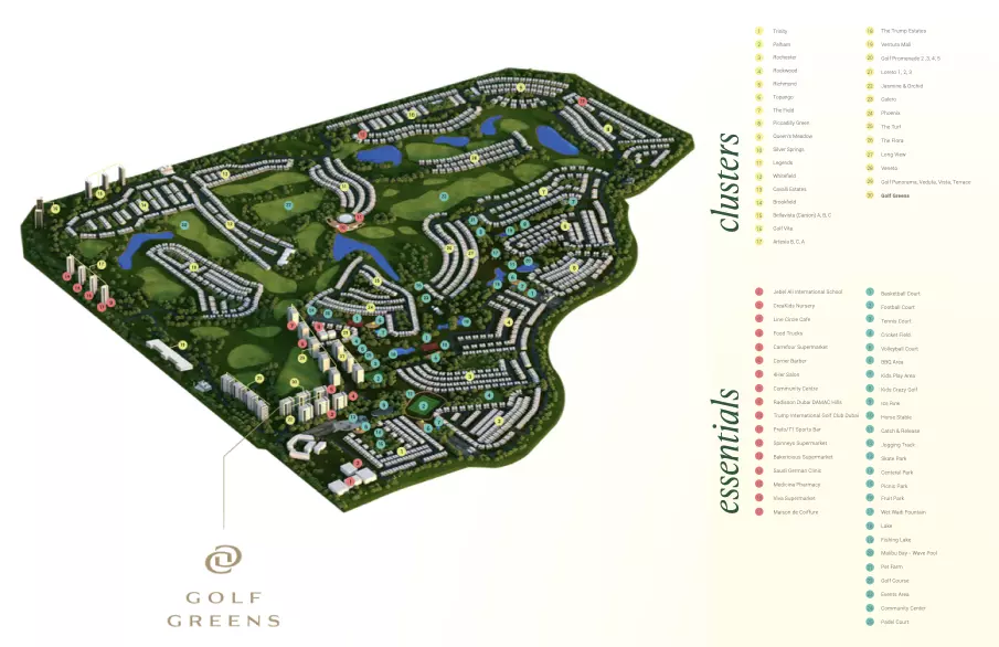 Golf Greens by Damac